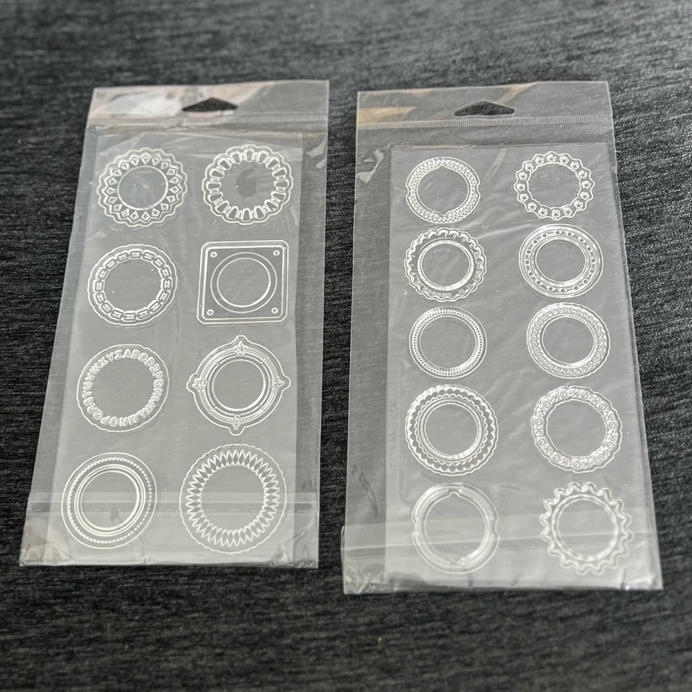 New Crafter’s Companions 2 packs of clear stamps - 18 Frame Stamps